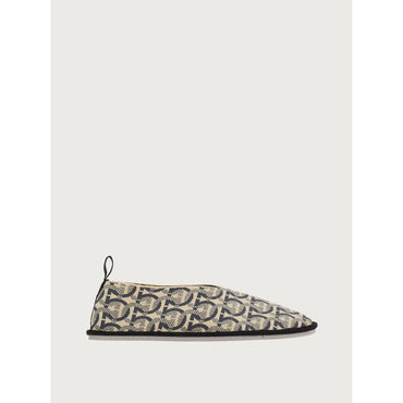 Ferragamo Nomadic Stories Moccasin - Ladies - White/Black