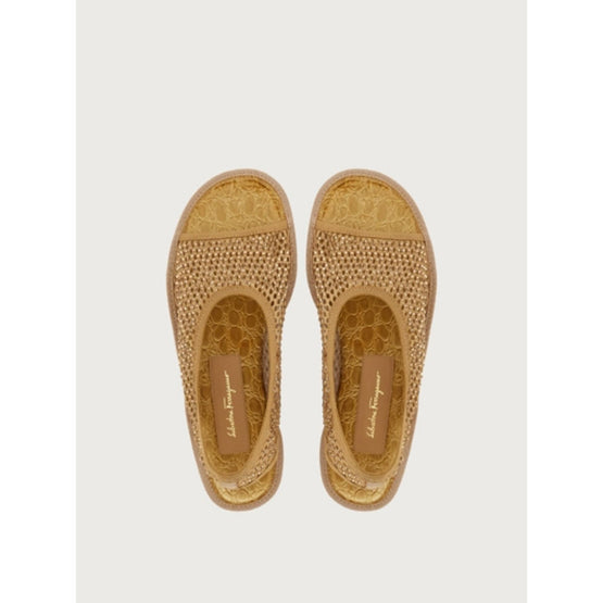 Ferragamo Nomadic Stories Sandals - Light Gold