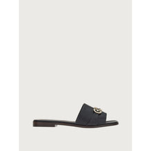 Flats Slider with Gancini Ornament - Black