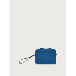 Gancini Cross Body Bag - Denim