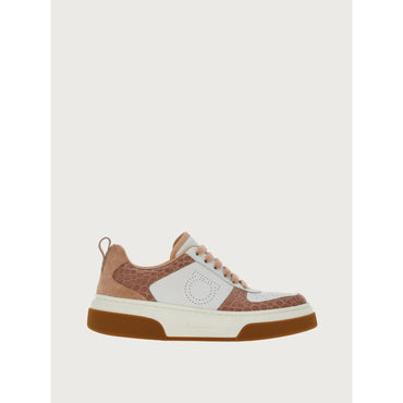 Multicolor Gancini Sneaker - Ladies - Amaretti/White/Petal