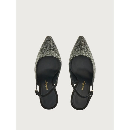 Crystal Slingback - Black