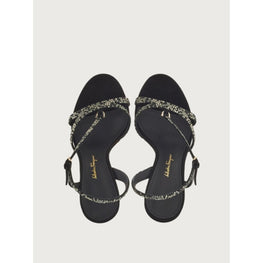 Sandals with Gancini Ornament - Black