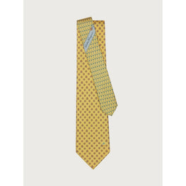 Dart Print Silk Tie - Yellow