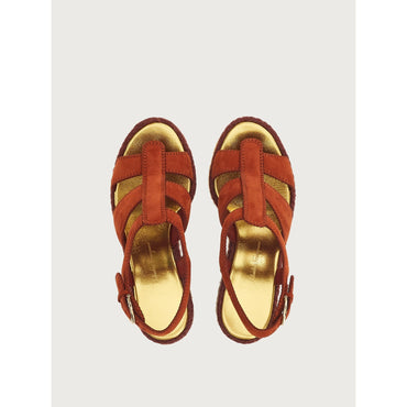 Espadrilles Wedge - Ladies - Ramas/Gold