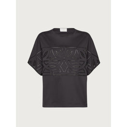 Embroidered T-Shirt - Black