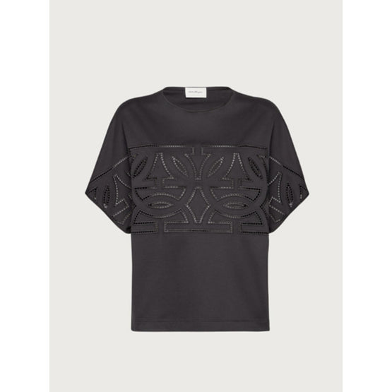 Embroidered T-Shirt - Black