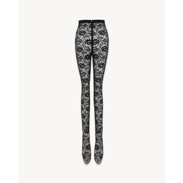 LEGGING DENTELLE STRETCH POPPY - NERO/NERO