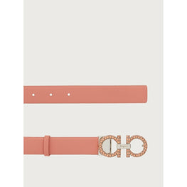 Adjustable Gancini Belt - Coral