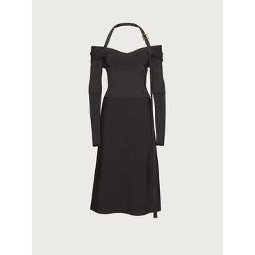 Halter Strap Dress - Ladies - Black