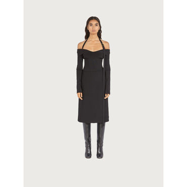Halter Strap Dress - Ladies - Black