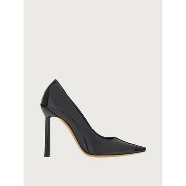 Pumps With Glossy Heel - Ladies - Black