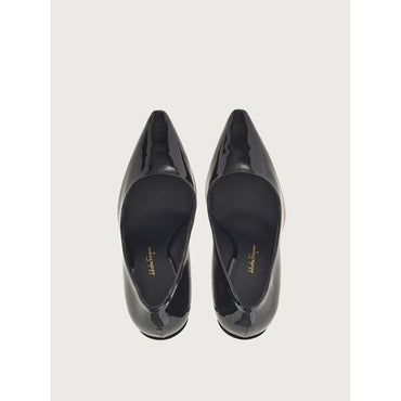 Pumps With Glossy Heel - Ladies - Black