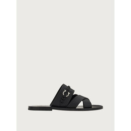 Sandals with Gancini Ornament - Black