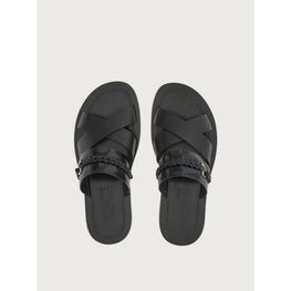 Sandals with Gancini Ornament - Black