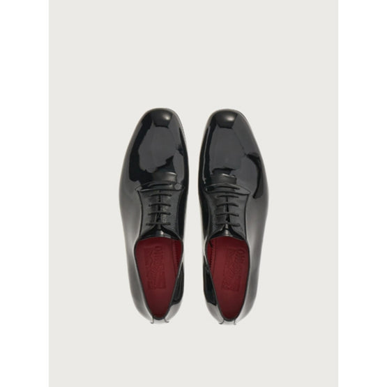 Patent Oxford - Black/Ferragamo Red