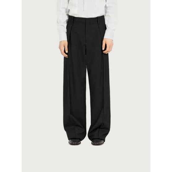 Wide Leg Trousers - Black