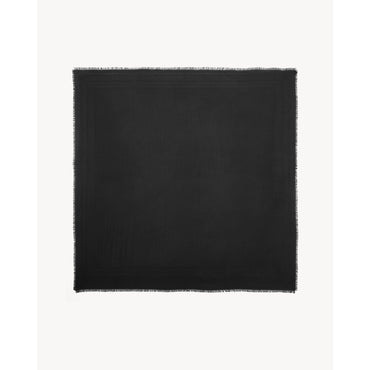 CARRÉ JACQUARD BORDURE LOGO UN - BLACK/BLACK