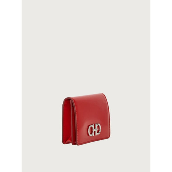 Gancini Credit Card Holder - Flame Red