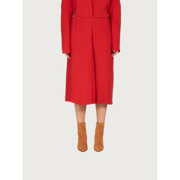 Viscose Skirt - 100% Viscose - Red