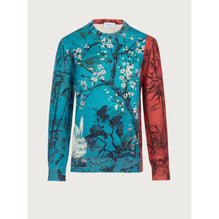 Crew Neck Rabbit Sweater - Men - Multicolor
