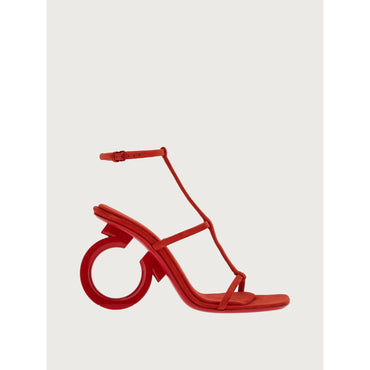Elina Sandal - Calf Suede - Red