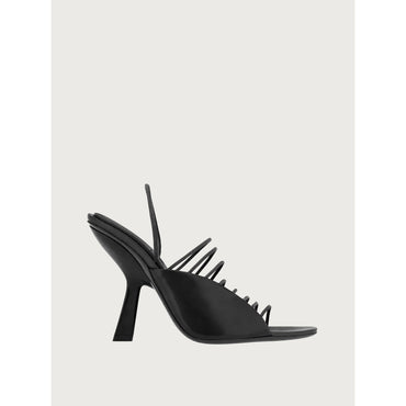 Sandal With Ultra-Fine Mini Straps - Ladies - Black