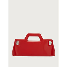 Wanda East-West Top Handle - Brushed Calfskin - Flame Red