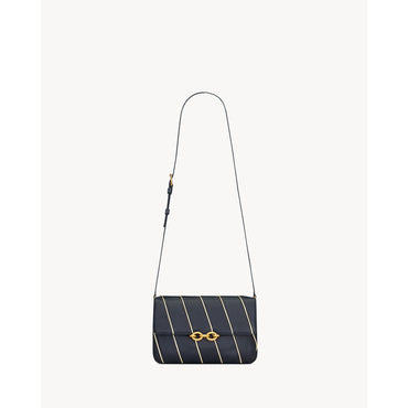 Le Maillon Satchel - Deep Marine/Platinum