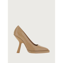 Pumps with Shaped Heel - Beige