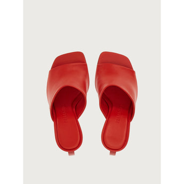 Elina Sliders - Lambskin Nappa - Flame Red