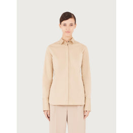 Popeline Stretch Shirt - Beige