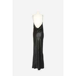 Long Dress In Teddy Iridescent - Black