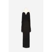 ROBE JERSEY CREPE - NERO/NERO