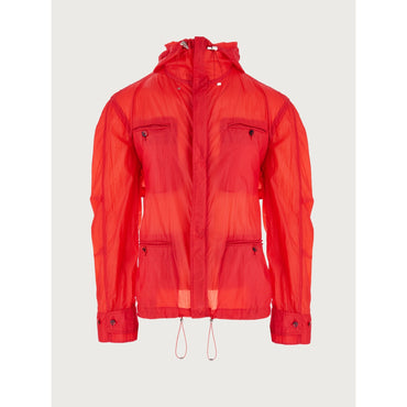 Light Hooded Blouson - Men - Red