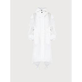 Unlined Organza Trench - Optic White