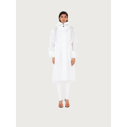 Unlined Organza Trench - Optic White