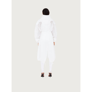 Unlined Organza Trench - Ladies - Optic White
