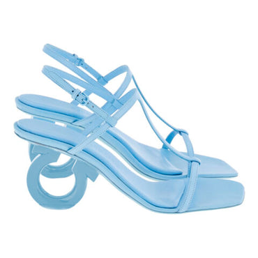 Elina Sandals - Plongé Nappa - Sky Blue