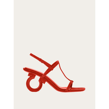 Elina Sandals - Suede - Flame Red