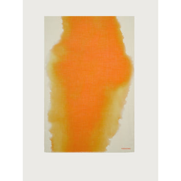 Ombre Print Stole - 100% Cashmere - Orange