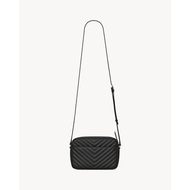 YSL BO MNG LOU VITELLO PIUMOTT - NERO/SILVER