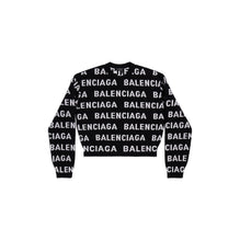 Cropped Sweater - Black/White
