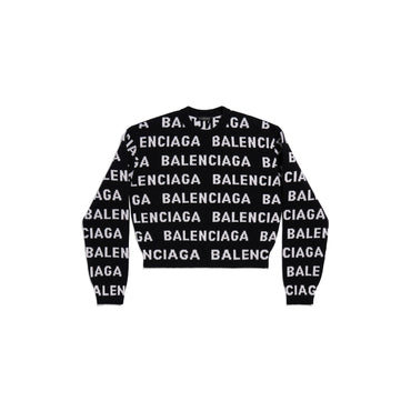 Cropped Sweater - Black/White