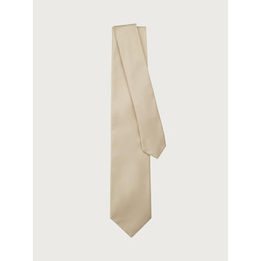 Monochrome Knitted Tie - Beige
