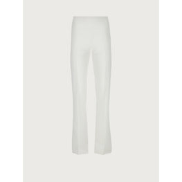 Straight Cut Pleated Trousers - Optic White