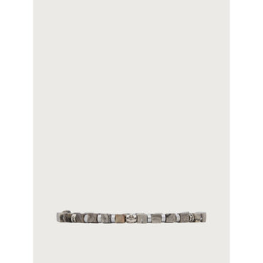 Beaded Bracelet - Size 19 - Men - Grey