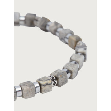 Beaded Bracelet - Size 19 - Men - Grey