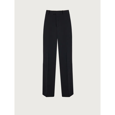 Tailored Trouser With Satin Inserts - Men - Black