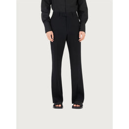 Tailored Trouser with Satin Inserts - Black